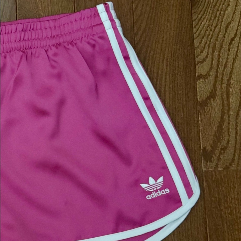 Adidas Women's Fuchsia Athletic Shorts - Picture 4 of 4